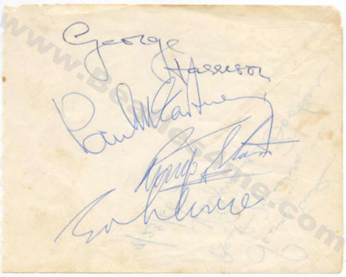Beatles 1964 Autographs for Sale!